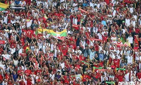 CĐV Myanmar suýt làm vỡ sân có sức chứa 16.000 người