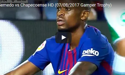 Nelson Semedo trấn giữ hàng thủ Barca trước Chapecoense