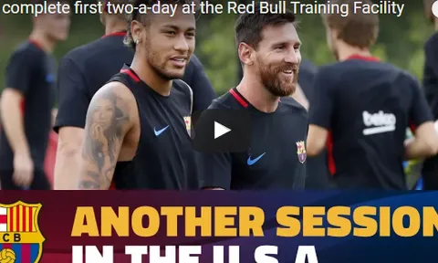 Neymar ít cười trong buổi tập mới nhất cùng Barca