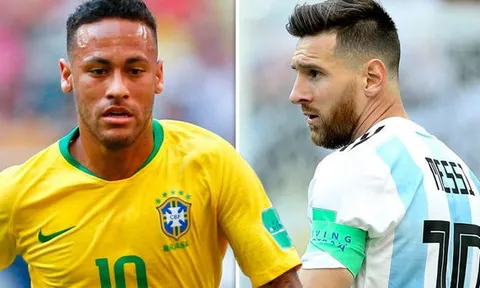 Tỏa sáng cứu Brazil nhưng Neymar vẫn 'hít khói' Messi trên mạng xã hội