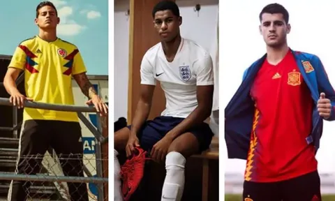 Ngắm nhìn áo đấu 32 đội tuyển ở World Cup 2018 (Kỳ 1)