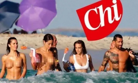Nghỉ Hè, cựu chân sút Milan rủ dàn kiều nữ Playboy... đi tắm tiên