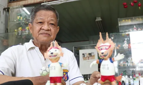 Người thổi hồn biến vỏ trứng thành linh vật World Cup 2018