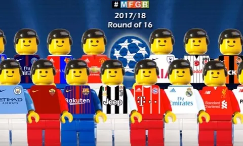 Những bàn thắng đẹp nhất tại Champions League theo phong cách Lego