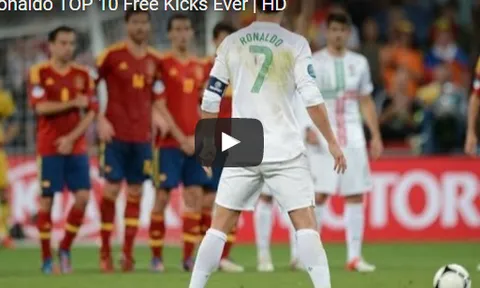 Những cú sút phạt của Ronaldo từng đáng sợ như thế nào?