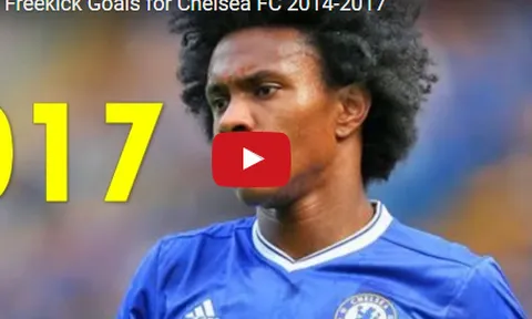 Những cú sút phạt 'thần sầu' của Willian
