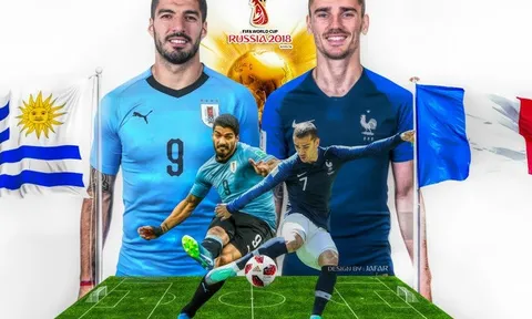 Những điểm nóng trong trận đại chiến Uruguay vs Pháp