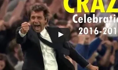 Những màn ăn mừng 'quá cỡ' của Antonio Conte tại Chelsea