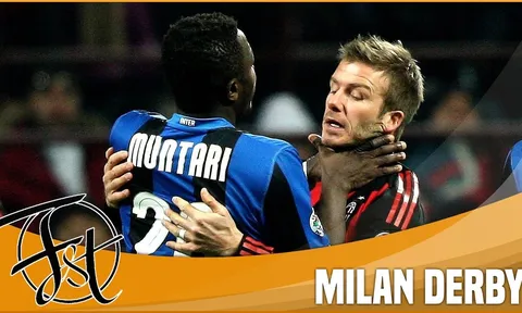 Những pha bóng căng thẳng trong các trận derby Milan