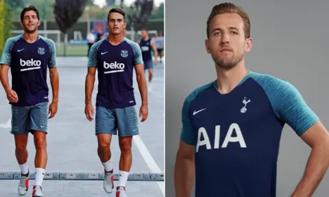 Cạn ý tưởng, Tottenham tung áo đấu giống y đúc áo tập Barcelona