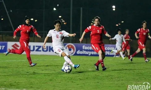 18h00 ngày 11/4, ĐT nữ Việt Nam vs ĐT nữ Myanmar: Tranh vé dự VCK Asian Cup 2018
