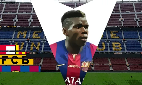 Paul Pogba sẽ đá ở đâu trong đội hình của Barca?
