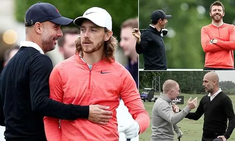 Pep Guardiola đi đánh golf với Carrick, Scholes
