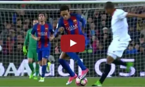 Pha đi bóng ảo diệu của Neymar vs Sevilla