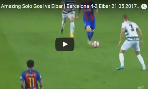 Pha solo ghi bàn ngoạn mục của Messi trước Eibar