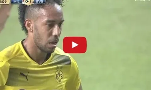 Pierre-Emerick Aubameyang chơi rất hay trước AC Milan