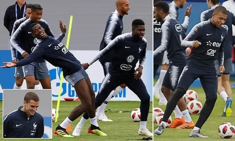 Pogba & Mbappe 'song kiếm hợp bích', Pháp chờ đấu Uruguay