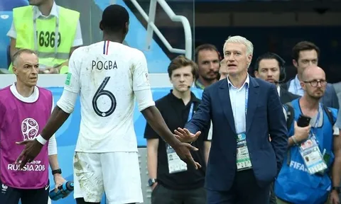 Pogba phải cảm ơn Deschamps khi tránh được án phạt ở trận tứ kết