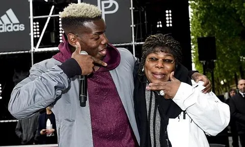 Pogba rạng rỡ bên mẹ hiền trong chiến dịch quảng bá cho Adidas