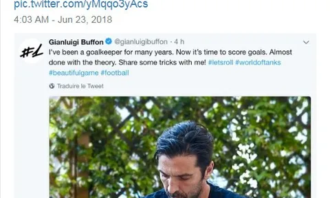 PSG lần đầu 'nhá hàng' về sự xuất hiện của Buffon