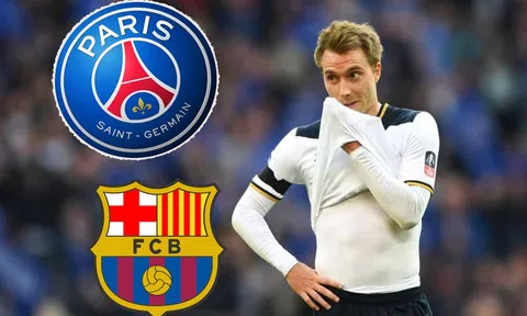 PSG quyết "phá bĩnh" Barca vụ Eriksen