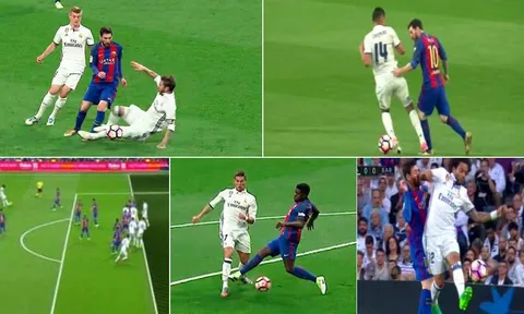 QUAY CHẬM: Trọng tài El Clasico không khác gì... V-League?