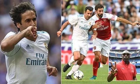Raul nổ súng, huyền thoại Real đả bại huyền thoại Arsenal với những Pires, Anelka