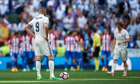 Real chìm vào loạt trận tệ hại nhất lịch sử trước Atletico