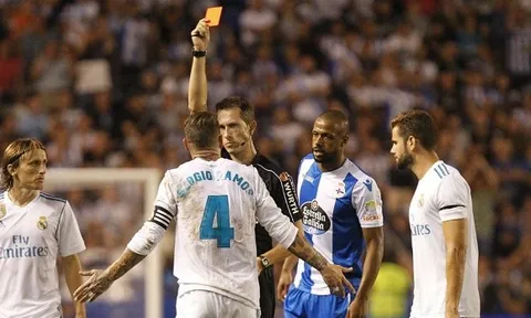 Real Madrid kháng cáo thẻ đỏ của Sergio Ramos