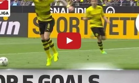 Robben, Reus, Aubameyang và 5 bàn thắng đẹp nhất vòng 34 Bundesliga