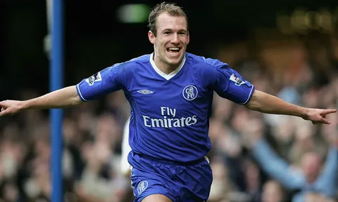 Robben thuở còn tung hoành trên đất Anh
