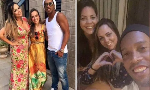 Ronaldinho cùng lúc kết hôn với 2 người phụ nữ