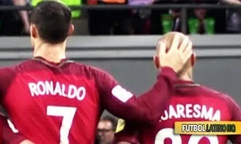 Ronaldo an ủi đồng đội sau thất bại trên chấm 11m