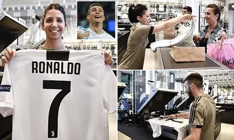 Ronaldo chưa ra mắt Juve, áo đấu đã cháy hàng