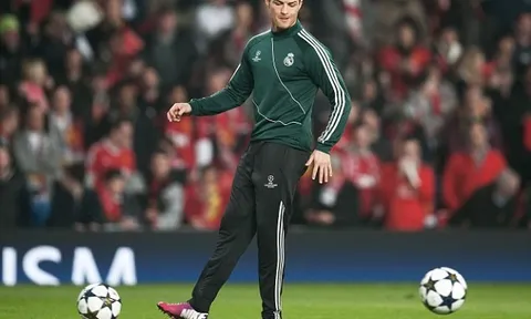 Ronaldo chuyên nghiệp cả khi khởi động