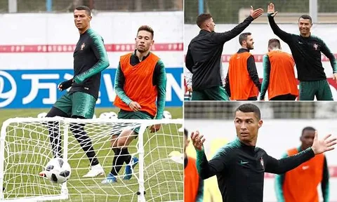 Ronaldo ghi bàn ngay khi đặt chân đến nước Nga
