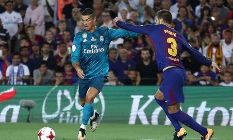 Ronaldo ghi bàn rồi nhận thẻ đỏ, Real đè bẹp Barca ngay tại Camp Nou
