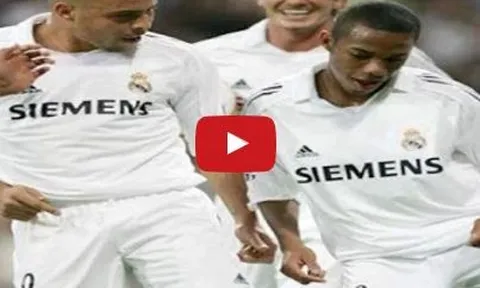 Ronaldo, Robinho và Julio Baptista nhảy cực chất sau khi ghi bàn