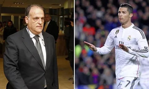 Chủ tịch La Liga: 'Ronaldo rời Real Madrid vì vấn đề thuế'