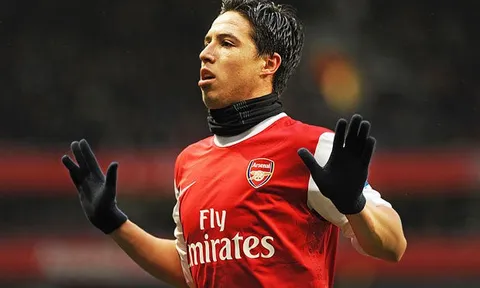 Samir Nasri thời còn khoác áo Arsenal