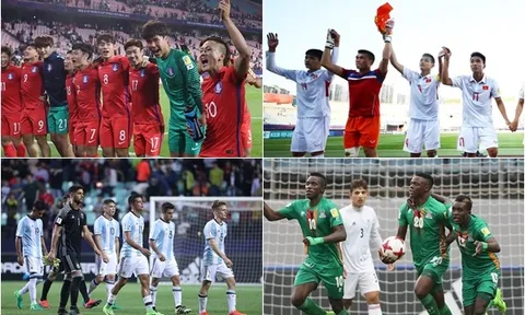 Sau lượt đấu thứ hai vòng bảng World Cup U20: Việt Nam ngang hàng Đức, Bồ Đào Nha, hơn cả Argentina