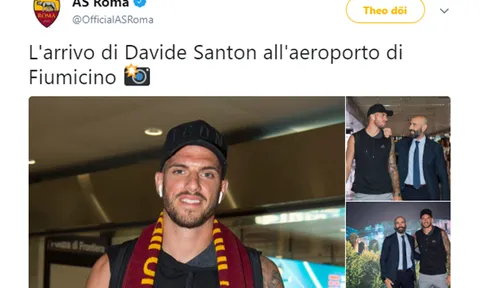 NÓNG: Santon đến Roma kiểm tra y tế trong ngày mai