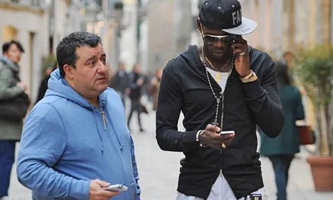 "Siêu cò" Mino Raiola: 'Paul Pogba? Đi mà hỏi Man Utd'