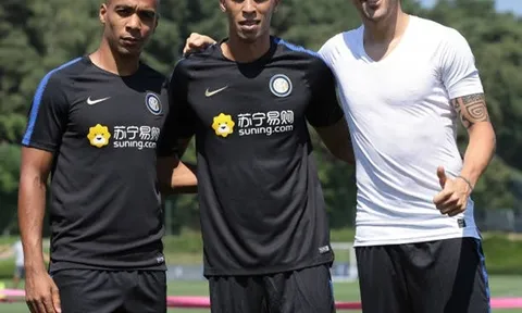 Siêu trung vệ của Inter Milan được chào đón như người hùng trong ngày hội quân