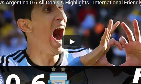 Singapore 0-6 Argentina (Giao hữu quốc tế)