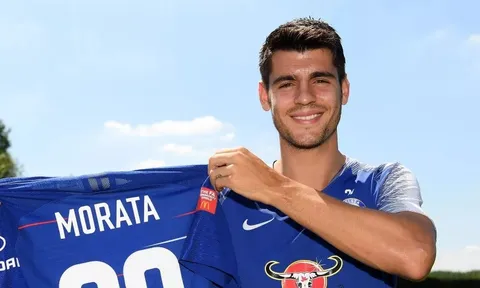 Sợ lời nguyền số 9, Morata đổi số áo lạ