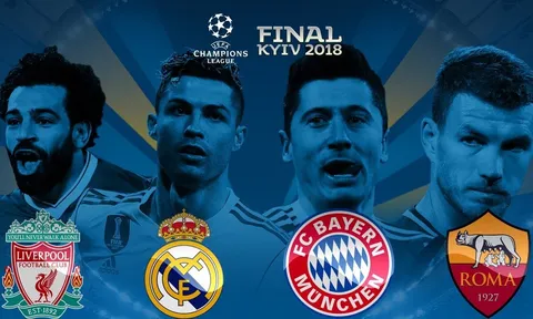 So sánh 4 mũi nhọn vòng bán kết Cúp châu Âu: Ronaldo, Salah vượt trội
