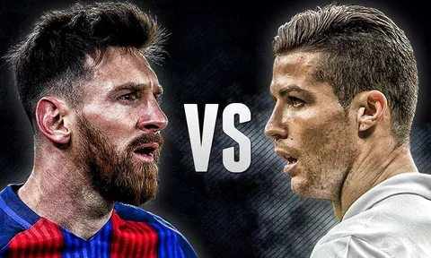 So sánh Messi và Ronaldo năm 2017