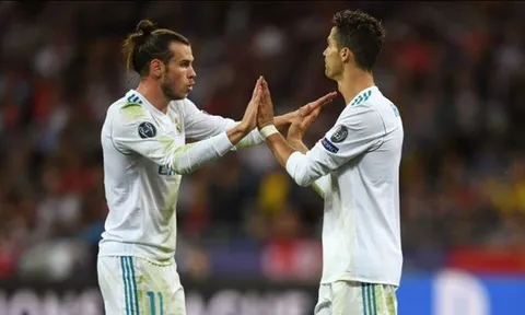 SỐC: Ronaldo chế nhạo Gareth Bale sau khi Real Madrid đánh bại Liverpool