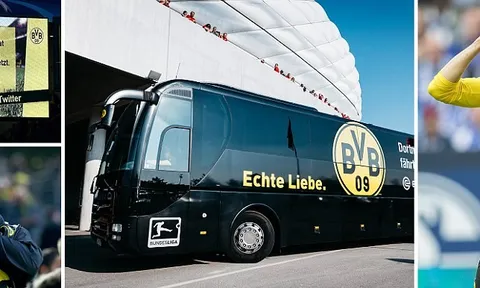 SỐC: Xe bus phát nổ, trận Dortmund - Monaco bị hủy